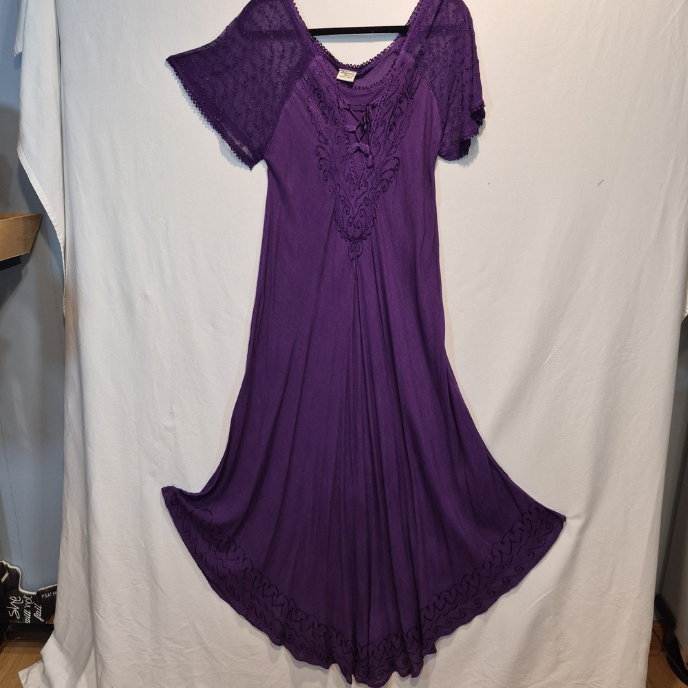 Advance Apparels Dress Free Size Boho Beach Whimsigoth Romantic Goth Fairycore
